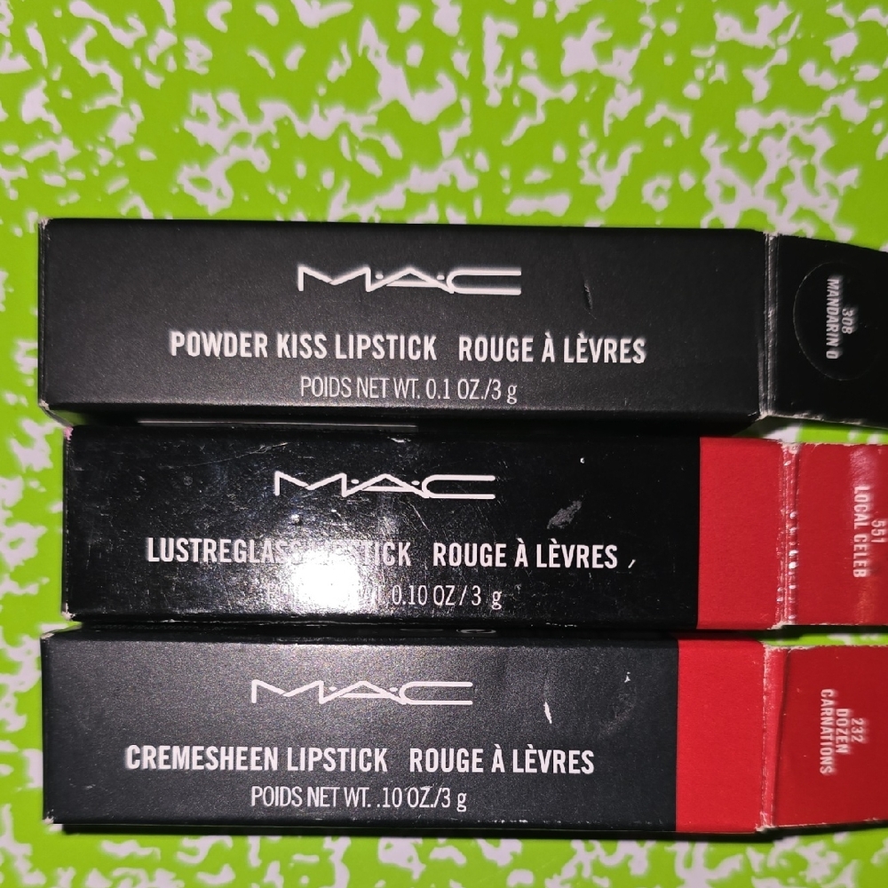 MAC Cosmetics Lipstick Set - Bold Red and Classic Black